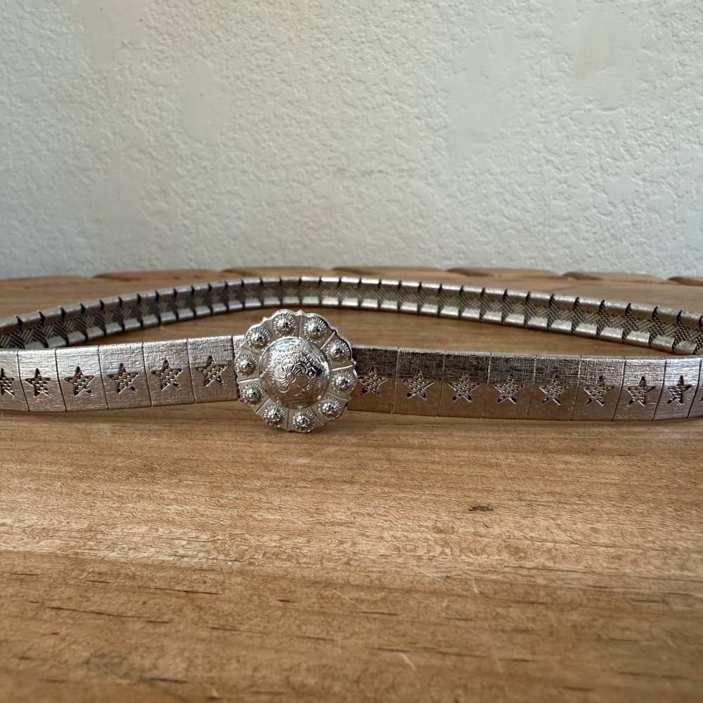 Western Silver Star Embellished hat band